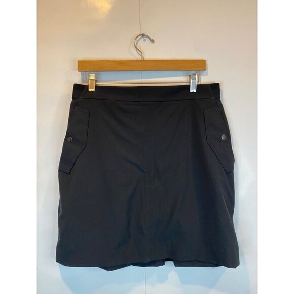 Athleta Black Vienna Cargo Skort Skirt Mini Length Women's Size 12 GUC - Picture 2 of 4